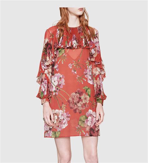 gucci red floral print|gucci maxi dress floral.